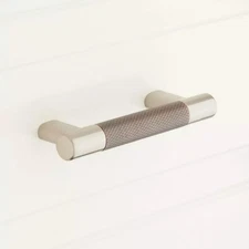 Signature Hardware 5-1/8" Jerico Cabinet Pull Satin Nickel/Oil Rubbed Bronze