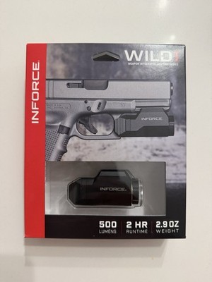 INFORCE WILD1 500 Lumens Handgun Rail Light, CR2 Battery, Black