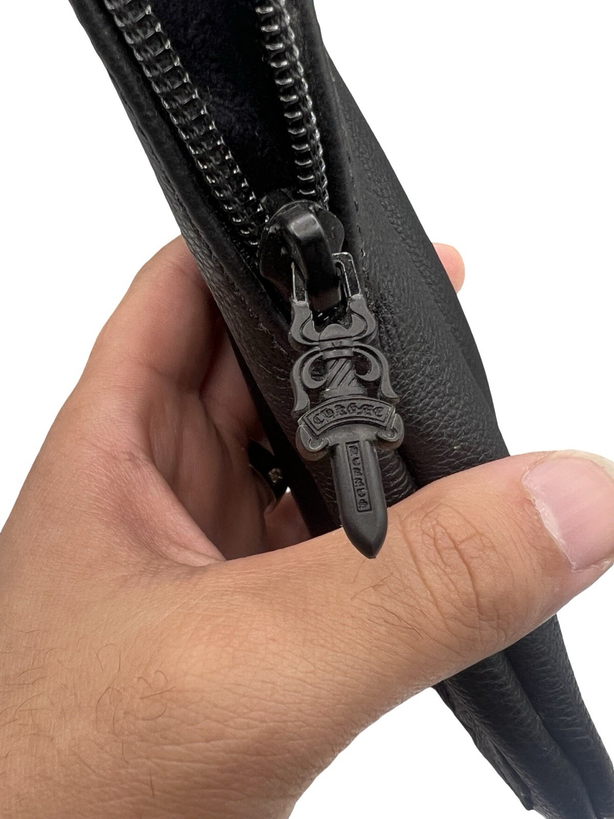 Chrome Hearts Leather Soft Shell Glasses Case thumbnail 3