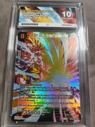 Dragon Ball Super Card Game SS Son Goku, Ground Shaking Fury BT24-062 SPR Ace 10
