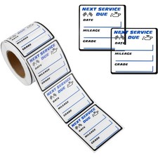 300PCS Car Oil Change Stickers for Windshield, Next Service Due Sticker,2"x2"