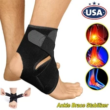 Adjustable Strap Sports Ankle Brace Breathable Compression Wrap Ankle Support US