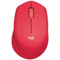 Logitech M330 Silent Plus Maus Funk Optisch Rot 3 Tasten 1000 Dpi