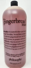 PHILOSOPHY GINGERBREAD MAN SHOWER GEL SHAMPOO BUBBLE BATH 64 OZ NEW
