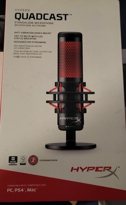 HyperX QuadCast Gaming Mikrofon - Schwarz (HX-MICQC-BK)