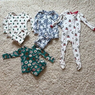 Christmas Holiday Pajama Bundle Gap Old Navy Kyte Baby 12-18 Months