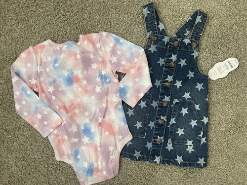 Toddler Girl’s Overalls Dress+Top*Size 2T - Picture 3 of 5