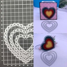 Metal Cutting Dies Heart Scrapbooking Embossing Paper Card Crafts Stencils Mold