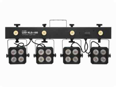 EUROLITE LED KLS-180 Kompakt-Lichtset 4 Spots und 4 Strobes