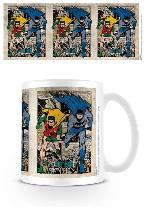 PYRAMID INTERNATIONAL DC ORIGINALS BATMAN & ROBIN COMIC MONTAGE MUG NEW GIFT BOXED 100% OFFICIAL MERCH