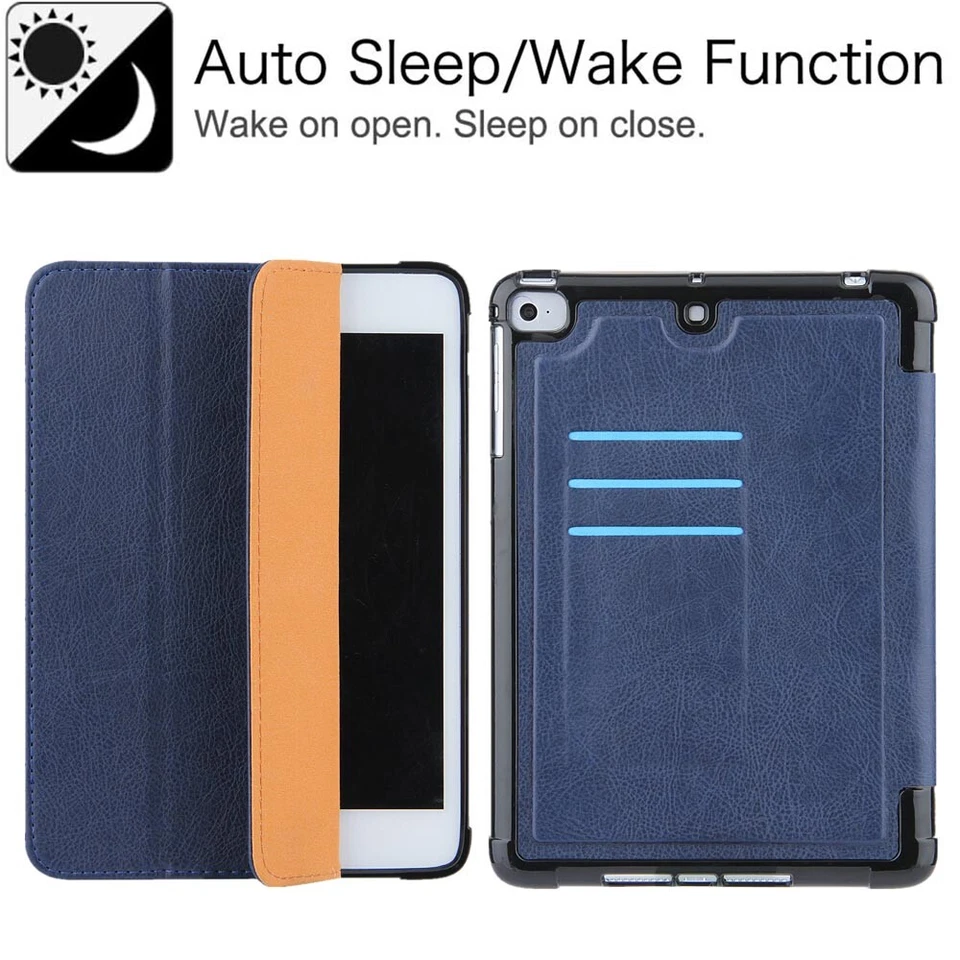 For iPad 8th 7th 6th 5th Gen/Mini/Air/Pro Folding Stand Flip Leather Case Cover - Image 2 of 4