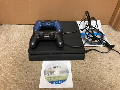 Sony PlayStation (PS4) 1TB Slim Console CUH-2215B w/ Controllers  Games