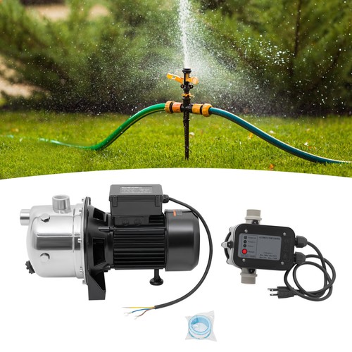 1.5 HP Shallow Well Pump with Pressure Tank 1200 GPH 115 V for Home Garden Lawn