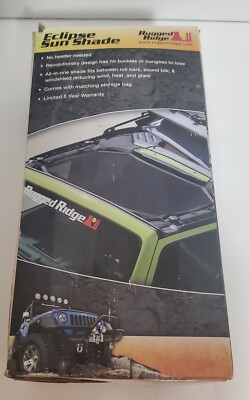 Rugged Ridge Jeep Wrangler Eclipse Sun Shade Black Brand New Open Box 07-15 