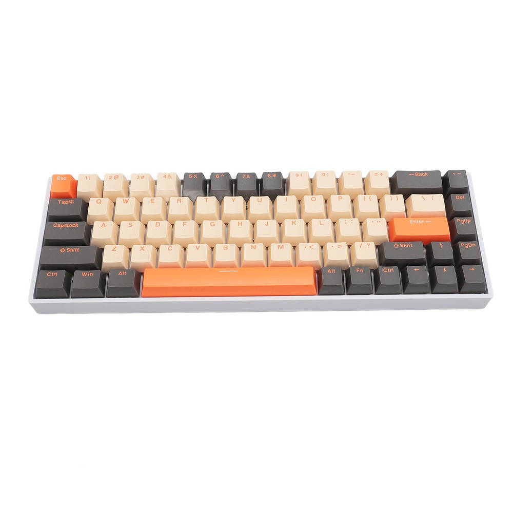 68-Key Mechanical Keyboard with Blue Switches, RGB Backlit, 2.4G Wireless, Compact 60% Design for Ultimate Gaming and Typing Experience