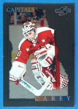 1995-96 SCORE HOCKEY BLACK ICE PARALLEL INSERT CARD #78 JIM CAREY CAPITALS 