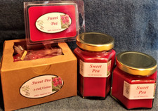 NEW Hand Poured Earthy Scent Soy Candles Tarts Votives - Sweet Pea