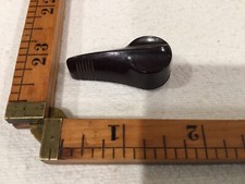 Vintage Dakaware Dark Brown Bakelite Lever Pointer Knob, Push On