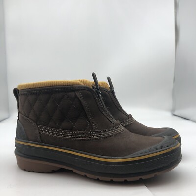 Clarks Bowbury Zip  Brown Black Leather Rubber Duck Boots 13 Gorpcore 99-16 Clarks | Shoes | Clarks Bowbury Zip Brown Black Leather  main image 4