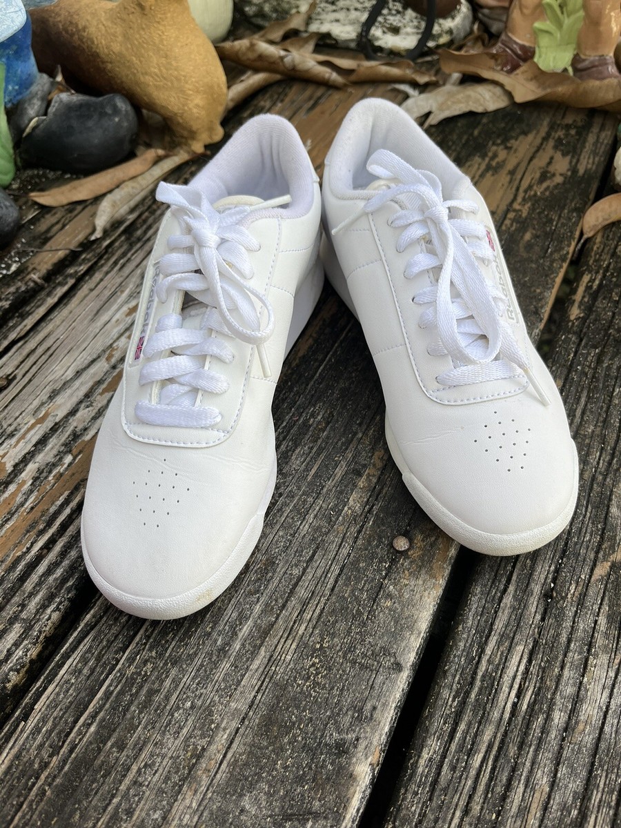 Reebok White Sneakers Sz EU 36 Athletic Womens Shoes Exercise Vtg 80s 90s