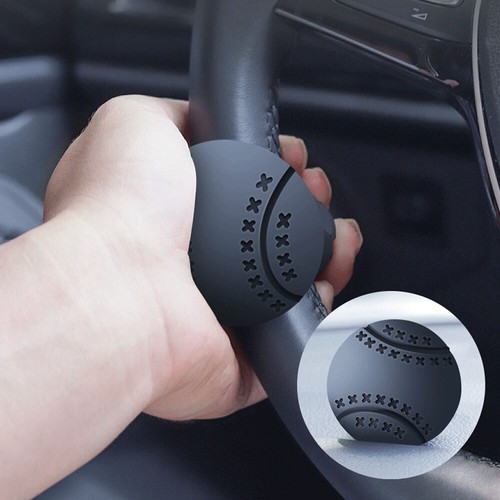 Black Car Steering Wheel Handle Aid Auto Booster Ball Spinner Knob Accessories - Picture 10 of 19