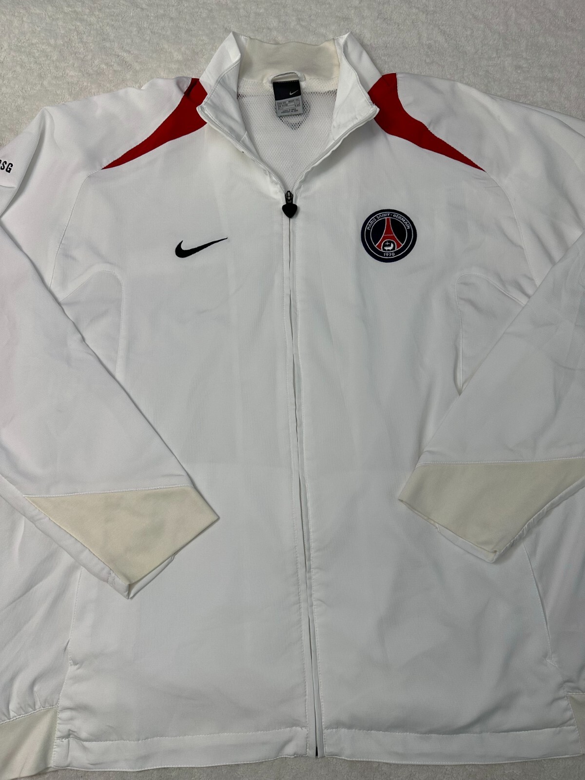 SACAI X NIKE Giacca da calcio vintage Y2K 2005 Nike PSG Paris Saint Germain XXL indossata pochissimo