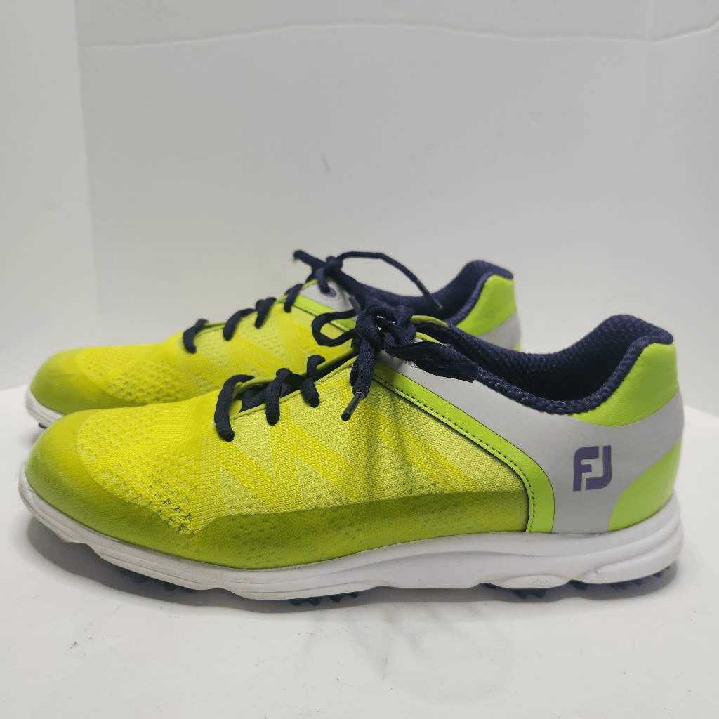 FootJoy Womens Neon Yellow Gray Golf Shoes Sneakers Size 7M  display picture 1
