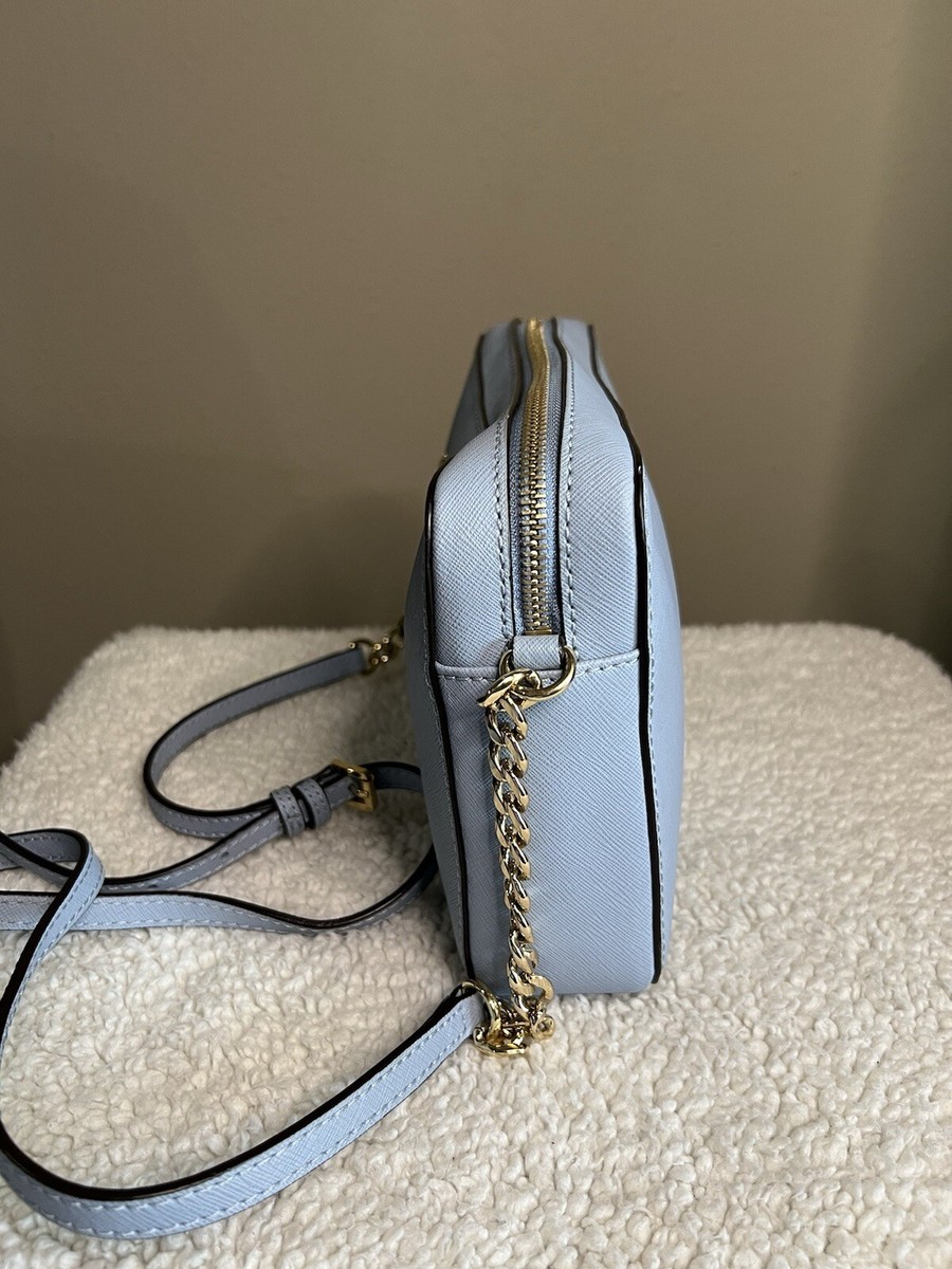 Michael Kors Jet Set Sky Blue Lg Ew Crossbody | eBay