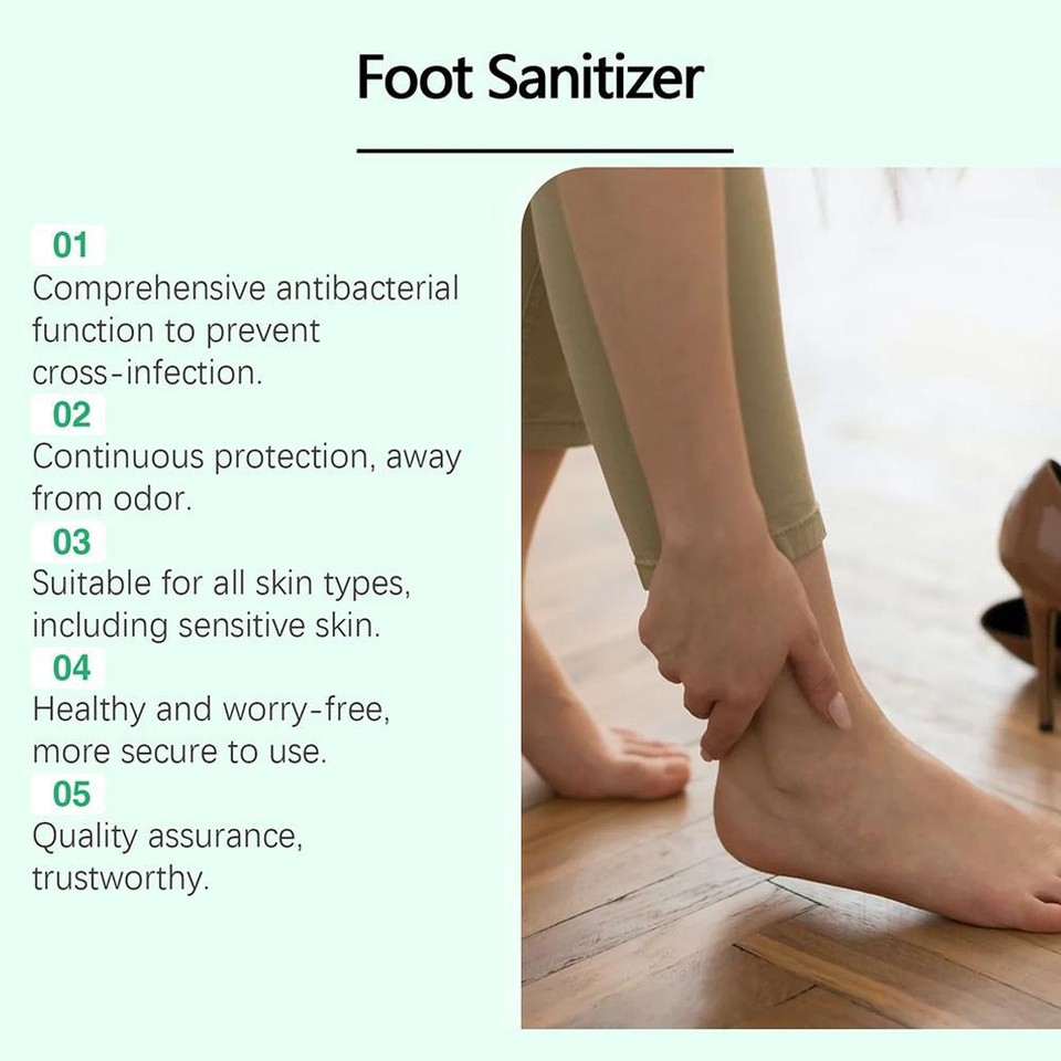 Natural Foot Deodorant Spray Bactericidal Deodorant Spray For Foot Care