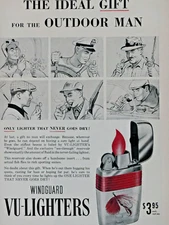 Scripto Vu Lighter Vintage 1957 Fishing Lure Original Print Ad-8.5 x 11"
