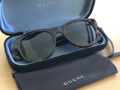 Occhiali da Sole Uomo Gucci Havana LINEA WEB Nuovi GG0003SN-003 - Foto 8 di 10