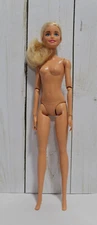 Advent Calendar Barbie Blonde Blue Eye Moveable Arms & Hands Nude #FTF92 Mattel