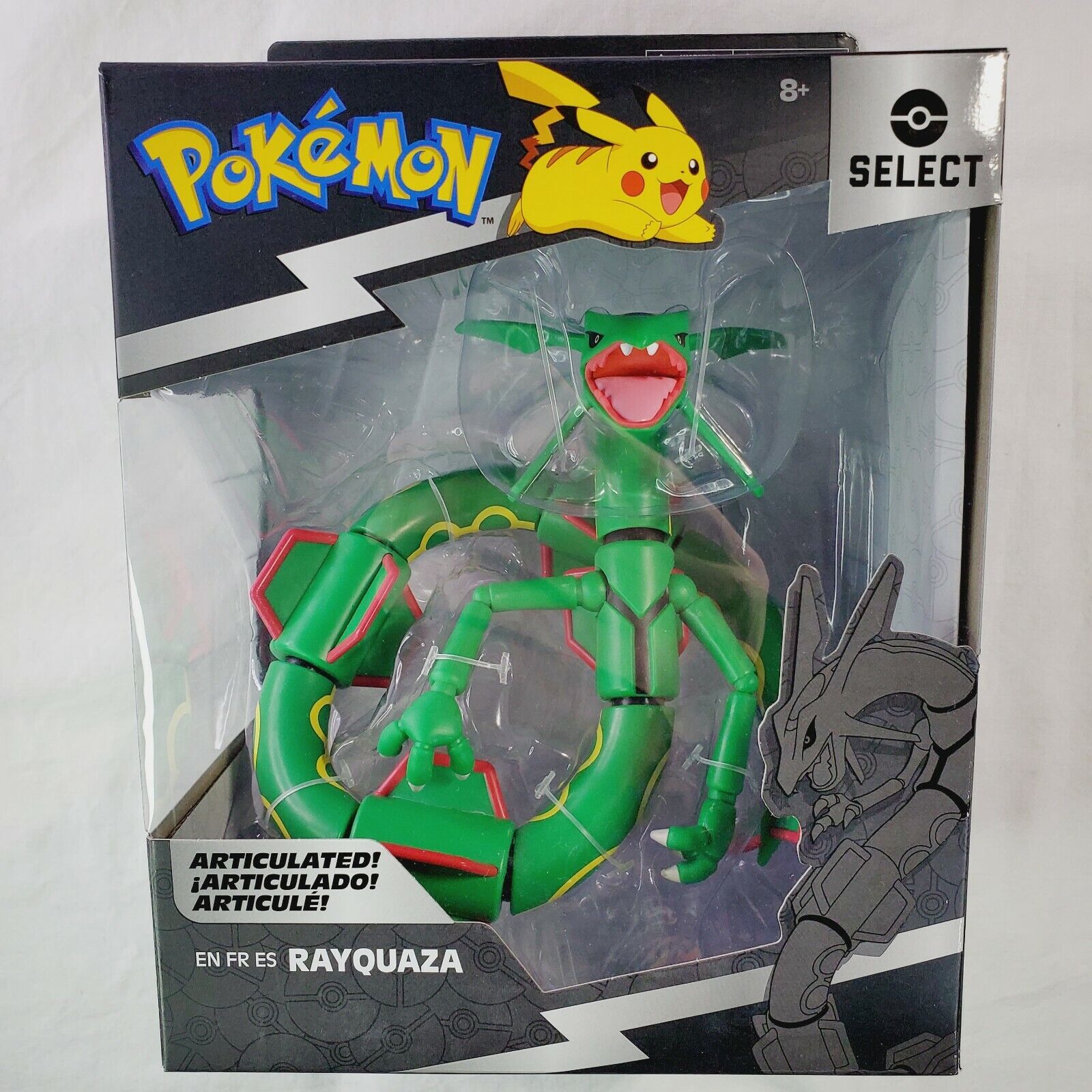 Brinquedo Boneco Pokemon Select Rayquaza Articulado 2673