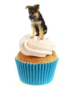 german shepherd cake topper