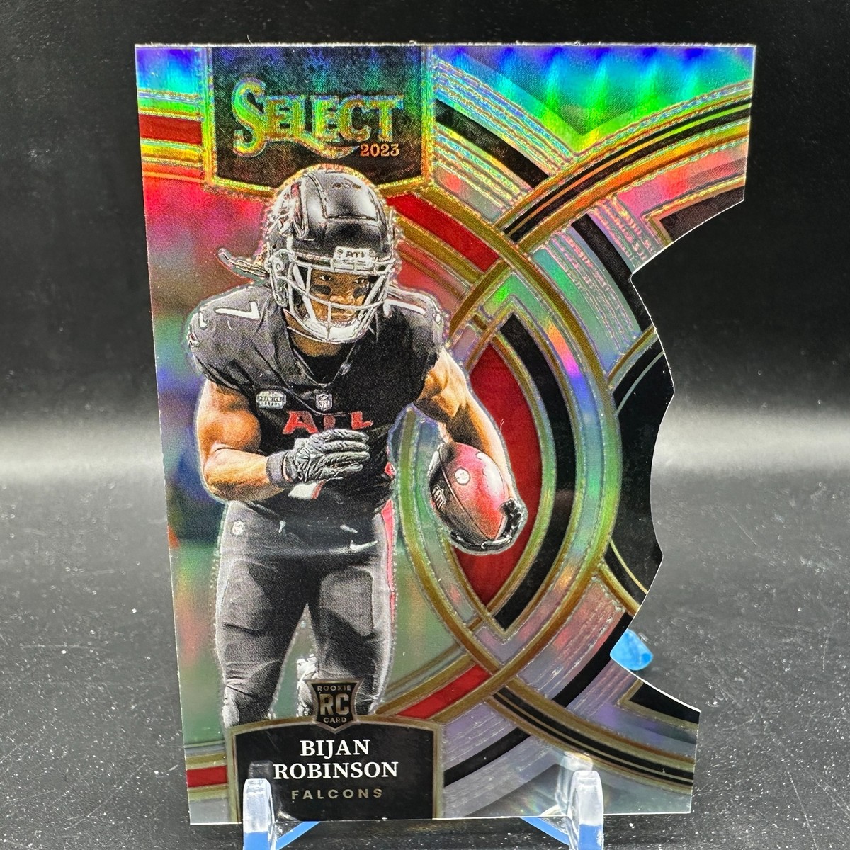 Bijan Robinson Rookie Silver Prizm Die-Cut 2023 Panini Select