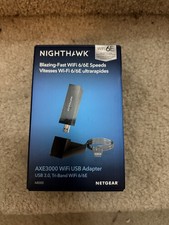 NETGEAR Nighthawk WiFi 6 or 6E USB 3.0 Adapter A8000 - AXE3000 Tri-Band...