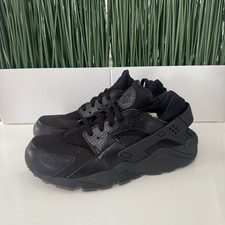 Nike Air Huarache NBY Piel de Serpiente Negras Hombres Zapatos para Correr 318429-052 Talla 10.5