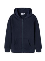 Name IT Jungen Hoodie-Jacke Nkmnesweat Card W Hood Dark Sapphire Gr. 104