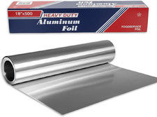 18" X 500' Heavy Duty Commercial Grade Food Safe Aluminum Foil Roll - Durable an