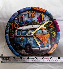 Retro Boho Vw Van Clock