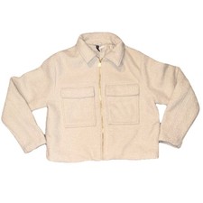 Divided by H&M Ivory Zip Collared Jacket Pock...