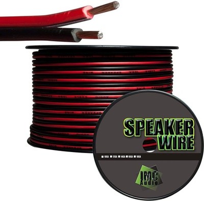 IMC Audio 100' Feet 16 Ga Gauge Red Black 2 Conductor Speaker Wire Audio Cabl...