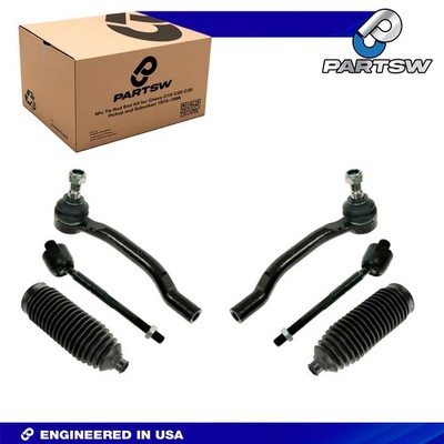 PartsW 6Pc Front Tie Rod Kit for Honda Pilot 2003-2008 Acura MDX
