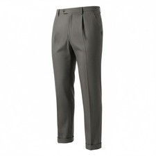 Lauren Ralph Lauren Men's Grey Pleated Dress Pants Size 34W x 32L