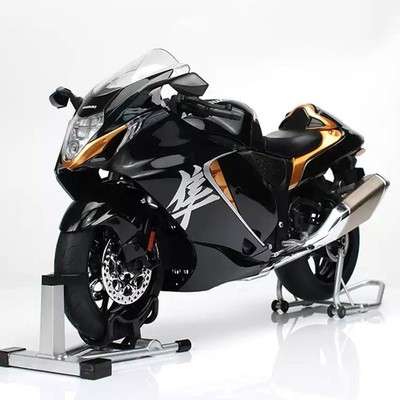 1:6 Hayabusa 1300R Diecast Alloy Motorcycle Model w/ Ignition - Black