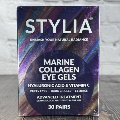 Stylia Marine Collagen Under Eye Gels Hyaluronic Acid & Vitamin C - 30 pairs