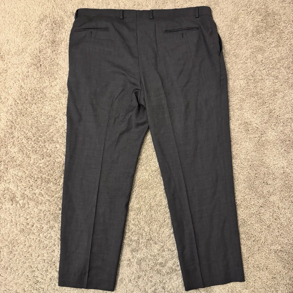 Jos A Bank 1905 Wool Dress Pants Men’s 42 Regular 29.5” Inseam Gray Flat Front - Image 2 of 4