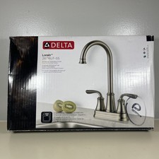 Delta Lorain 28716LF-SS Stainless Double Handle Bar/Prep Faucet Lightly Used