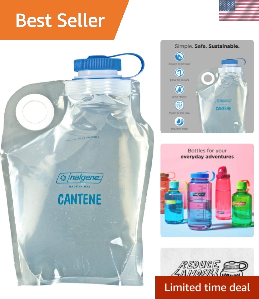 Multi-Sport BPA-Free 96 oz Water Bottle - Ideal for Active L