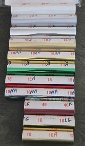 Howard Imprinting Hot Foil Stamping Rolls LOT (11)